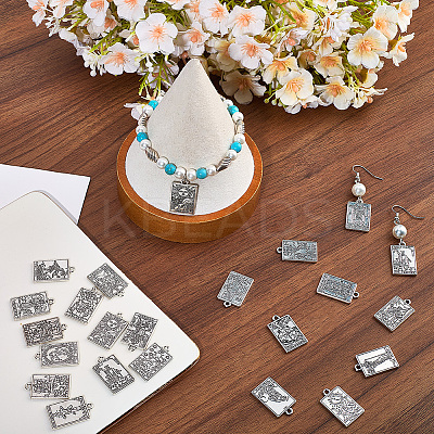 2 Sets Tibetan Style Zinc Alloy Pendants FIND-SC0016-92AS-1