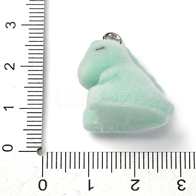 Flocky Resin Pendants LS-FIND-S001-08A-1