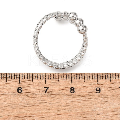 304 Stainless Steel Cuff Rings for Women RJEW-B136-02P-1