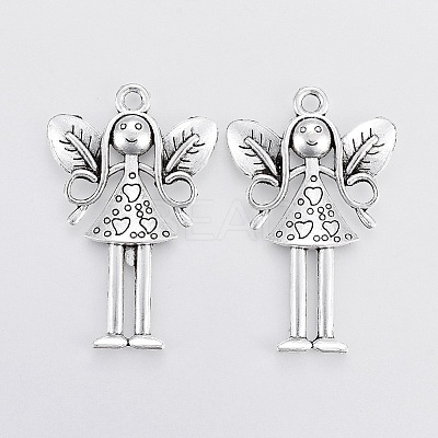 Tibetan Style Girl Alloy Big Pendants LS-PALLOY-E391-32AS-1