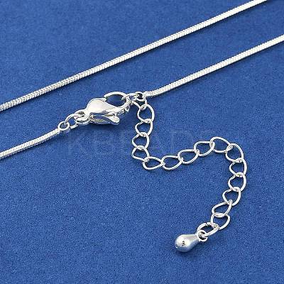 Bowknot Brass Pendant Necklaces NJEW-F325-01P-1