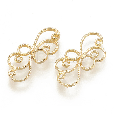 Brass Filigree Joiners Links X-KK-S345-156-1