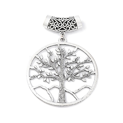 6Pcs 6 Styles Tibetan Style Alloy European Dangle Charms HJEW-FH00012-1