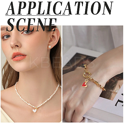 24Pcs 2 Colors Enamel Charms KK-BBC0025-01-1