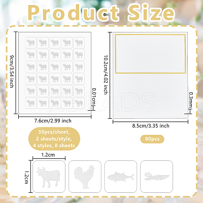 Paper Table Place Cards AJEW-OC0005-74-1
