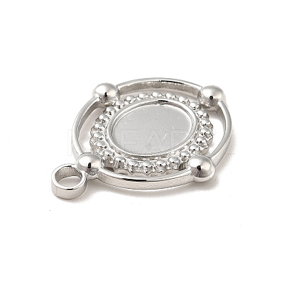 Non-Tarnish 304 Stainless Steel Pendant Cabochon Settings STAS-I197-005P-1