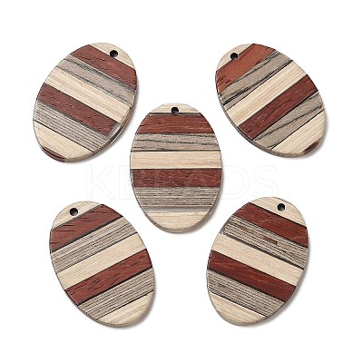 Wenge Wood & Sandalwood & White Ash Pendants WOOD-F013-02-1