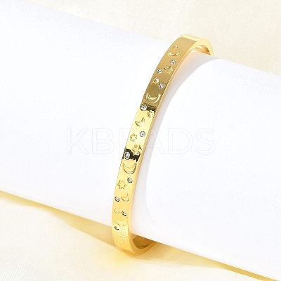 304 Stainless Steel Cuff Bangles BJEW-P348-02D-G-1