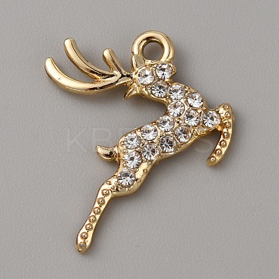 Alloy with Crystal Rhinestone Pendants LS-FIND-WH0126-176A-G-1