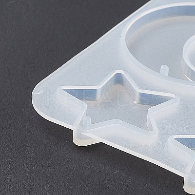 Astronomy Theme Moon Silicone Pendant Molds X-DIY-E065-07B-1