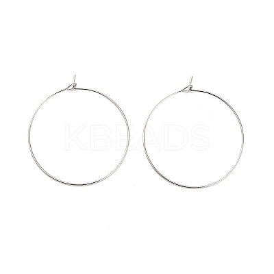 Brass Hoop Earring Findings KK-R112-038E-1