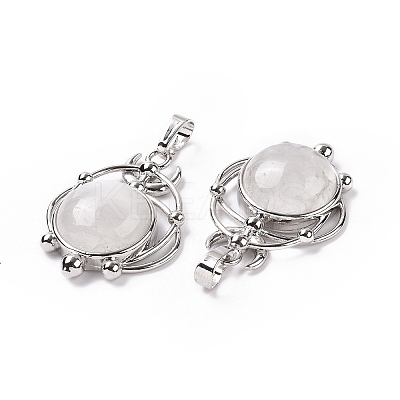Natural Quartz Crystal Pendants G-P496-05P-21-1