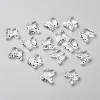 Transparent Acrylic Beads PL405Y-6-1