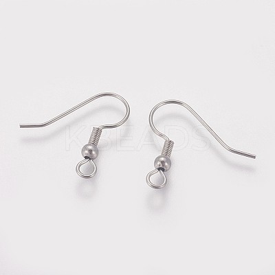 Tarnish Resistant 316 Surgical Stainless Steel Earring Hooks STAS-I090-03P-1