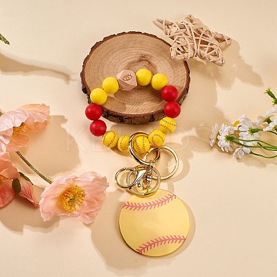 Silicone Beads Pendant Decoration KEYC-SW00016-04-1