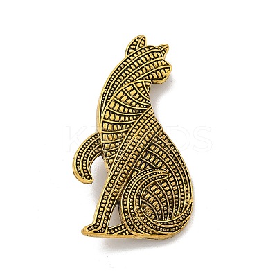 Persian Cat Alloy Brooches LS-JEWB-Q004-03AG-1