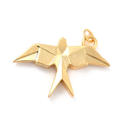 Rack Plating Brass Pendants KK-B052-05G-1
