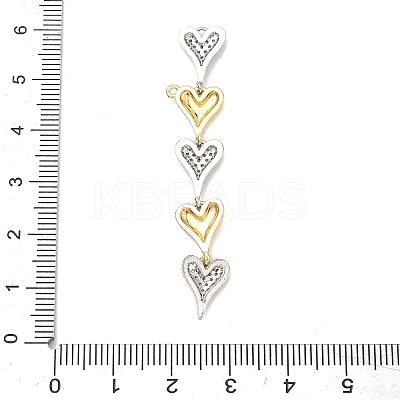 Brass Micro Pave Cubic Zirconia Big Pendants KK-A285-04A-GP-1