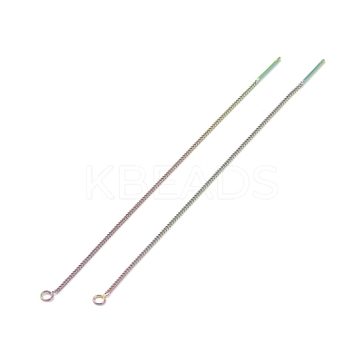 Ion Plating(IP) 304 Stainless Steel Stud Earring Finding STAS-E161-07RC-1