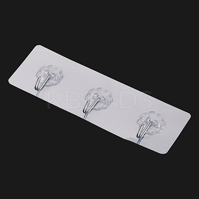 Self-adhesive Acrylic Wall Hook Hangers AJEW-TADJ0001-09A-01-1