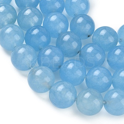 Dyed Natural Malaysia Jade Beads Strands G-G021-01D-09-1