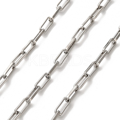 304 Stainless Steel Paperclip Chains CHS-A016-38P-A-1