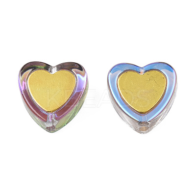 Electroplate Transparent Glass Beads LAMP-N032-05-D02-1