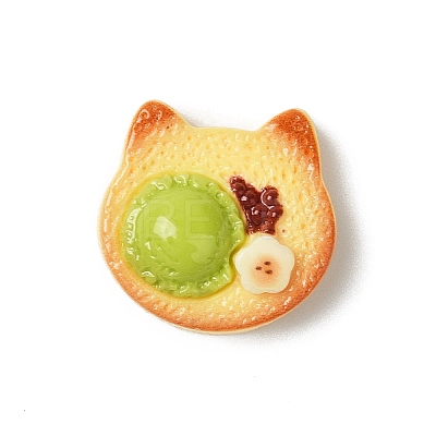 Cute Opaque Resin Cabochons RESI-G106-02E-1