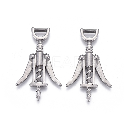Non-Tarnish 304 Stainless Steel Pendants STAS-F249-26P-1