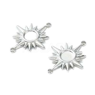 Non-Tarnish 304 Stainless Steel Cabochon Connector Settings LS-STAS-L269-066P-1