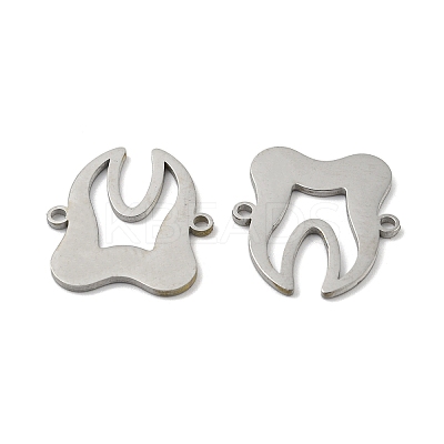 Non-Tarnish 304 Stainless Steel Connector Charms STAS-P344-14P-1