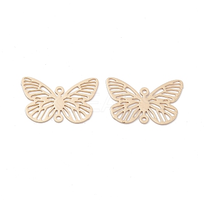 Brass Filigree Connector Charms KK-B064-03LG-1