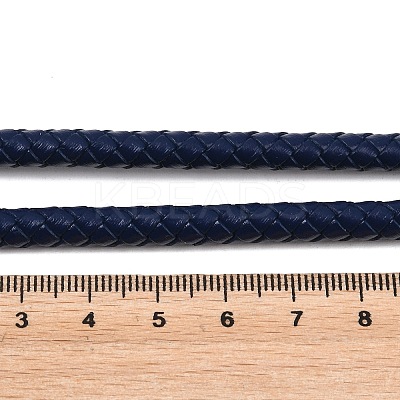 Braided Leather Cord with Core WL-F009-6mm-04-1