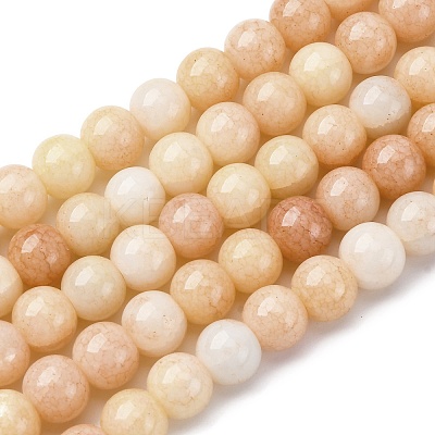 Ombre Effect Dyed Glass Beads Strands LS-GLAA-T031-01O-07-1