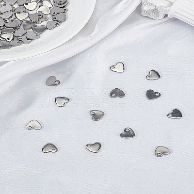 80Pcs 304 Stainless Steel Stamping Blank Tag Charms STAS-LP0002-71-1