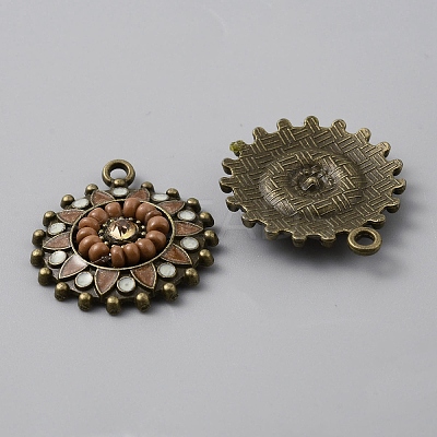 Alloy Enamel Pendants PALLOY-CJC0006-14AB-1