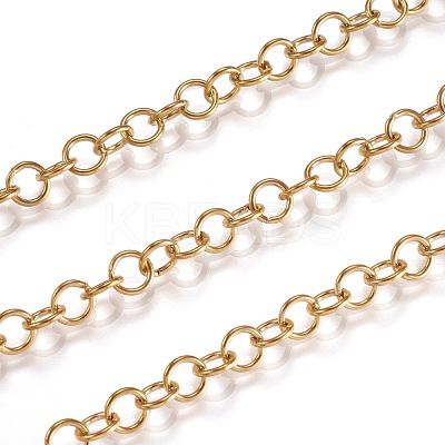 Ion Plating(IP) 304 Stainless Steel Rolo Chains CHS-L014-06G-1