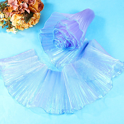 5 Yards Polyester Ruffled Ribbon OCOR-TA0004-06D-1