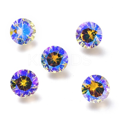 Cubic Zirconia Pointed Back Cabochons ZIRC-H108-11C-001PS-1