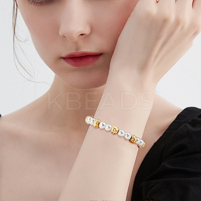 20Pcs 2 Colors Brass Beads KK-BC0007-16-1