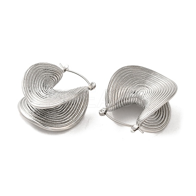 Non-Tarnish 304 Stainless Steel Hoop Earring EJEW-Q796-05P-1