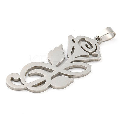 Non-Tarnish 304 Stainless Steel Pendants STAS-Z076-15P-1