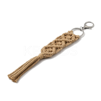 Handmade Macrame Nylon Thread Pendant Decorations HJEW-P019-05P-06-1
