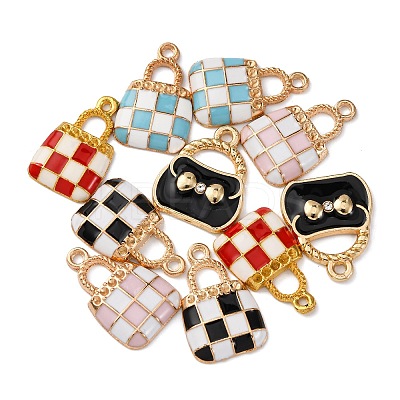 10Pcs 5 Styles Alloy Enamel Pendants ENAM-FP0002-38-1