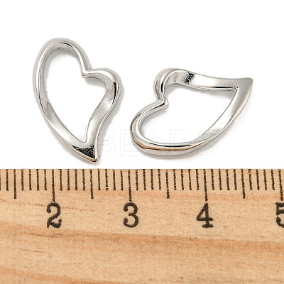 Non-Tarnish 304 Stainless Steel Heart Linking Rings LS-STAS-L022-221P-1