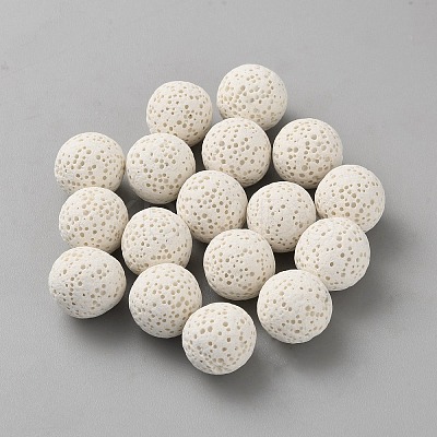 26Pcs Dyed Natural Lava Rock Beads G-WH0031-12B-1