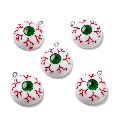 Halloween Opaque Resin Pendants RESI-B011-05-1