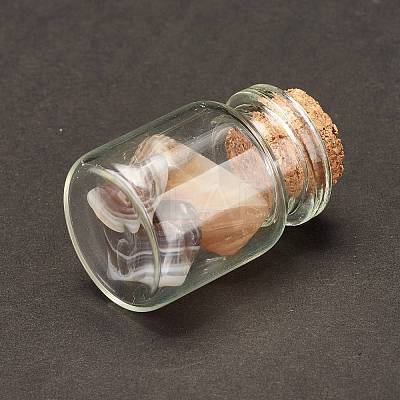 Transparent Glass Wishing Bottle Decoration DJEW-A001-01B-11-1