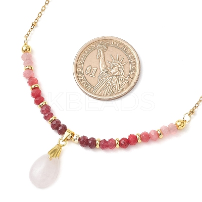 Natural Malaysia Jade Pendant Nekclaces NJEW-JN05917-1