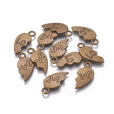 Tibetan Style Alloy Pendants X-TIBEP-A124084-AB-FF-1